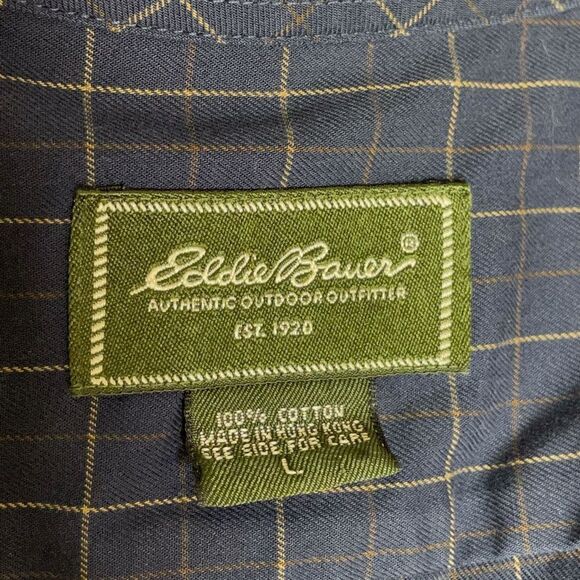 Eddie Bauer Cotton Wrinkle Resistant Button Down Shirt - Mens L - Picture 7 of 10
